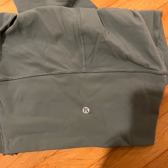 Tidewater Teal Lululemon Wunder Under High Rise Leggings full length size 4 - Picture 3 of 4